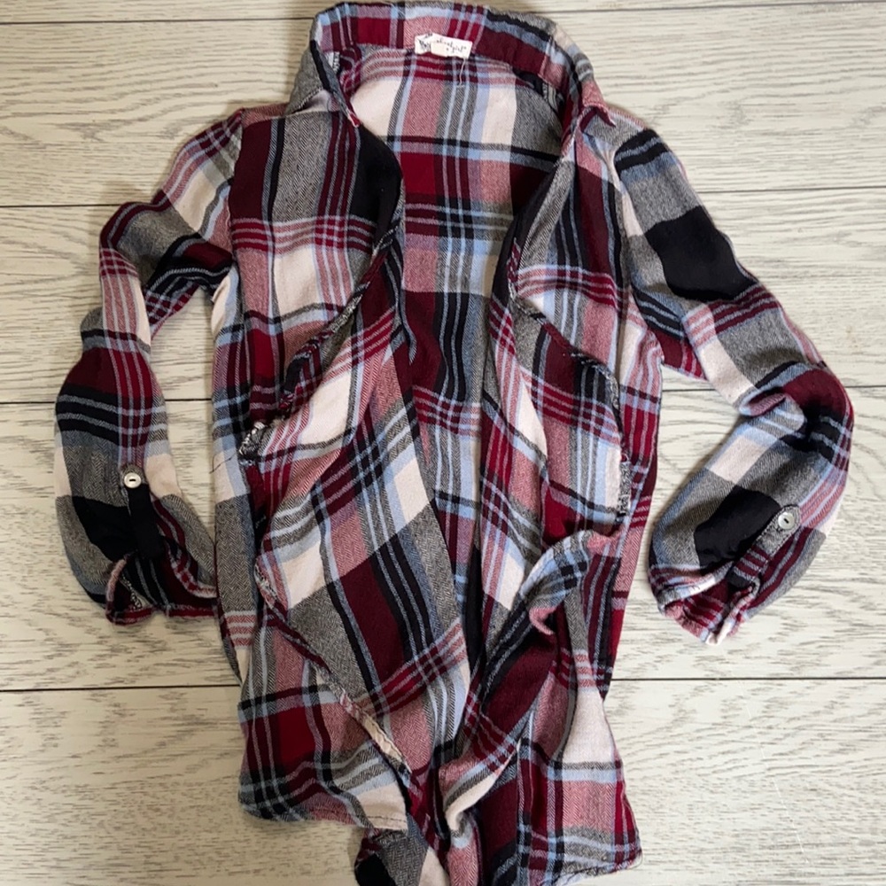 Flannel cardigan
